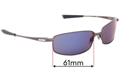 Sunglass Fix Replacement Lenses for Revo RE 8002 Efflux - 61mm Wide 