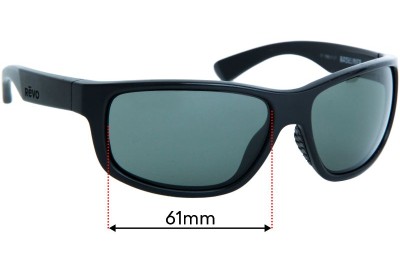 Revo RE1006 Baseliner Replacement Sunglass Lenses - 61mm Wide 