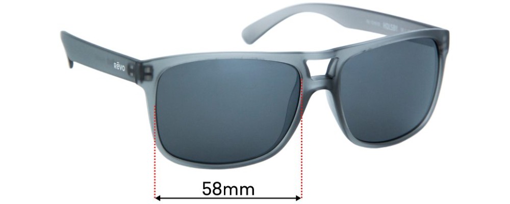 Sunglass Fix Replacement Lenses for Revo RE1019 Holsby - 58mm Wide