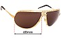 Sunglass Fix Verres de Remplacement pour Roberto Cavalli Agenore 305S - 66mm Wide 