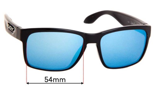 Sunglass Fix Replacement Lenses for Rudy Project Spin Hawk - 54mm Wide 