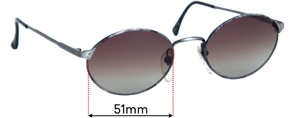 Sunglass Fix Replacement Lenses for Serengeti Drivers 5463V - 51mm Wide