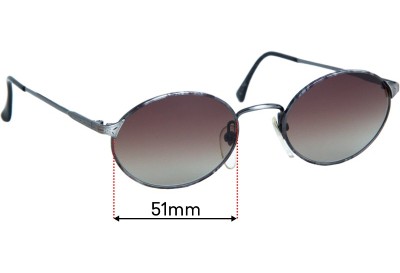Sunglass Fix Replacement Lenses for Serengeti Drivers 5463V - 51mm wide 