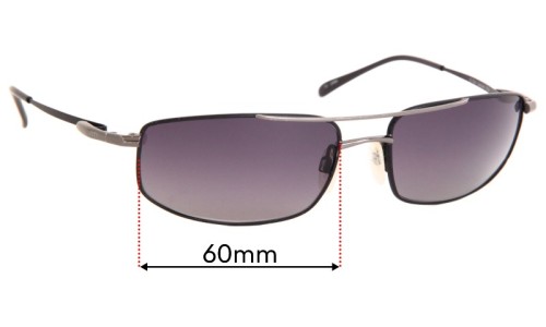 Sunglass Fix Replacement Lenses for Serengeti Lamone - 60mm Wide 