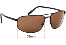 Sunglass Fix Replacement Lenses for Serengeti Mazzo - 63mm wide