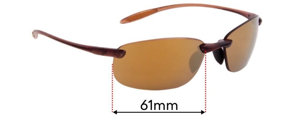 Sunglass Fix Replacement Lenses for Serengeti Nuvola - 61mm Wide