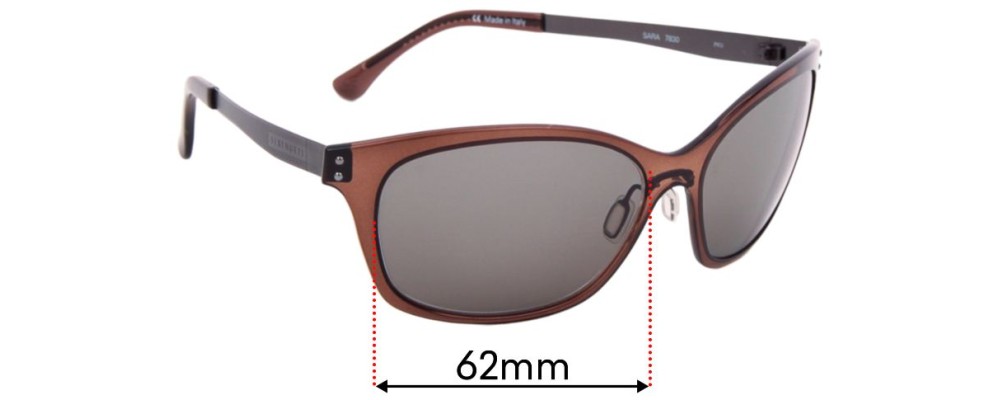 Sunglass Fix Replacement Lenses for Serengeti Sara - 62mm Wide