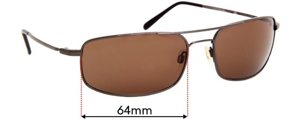 Sunglass Fix Replacement Lenses for Serengeti Square Aviator - 64mm Wide