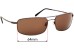 Sunglass Fix Replacement Lenses for Serengeti Square Aviator - 64mm Wide 