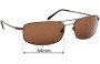 Sunglass Fix Replacement Lenses for Serengeti Square Aviator - 64mm Wide 