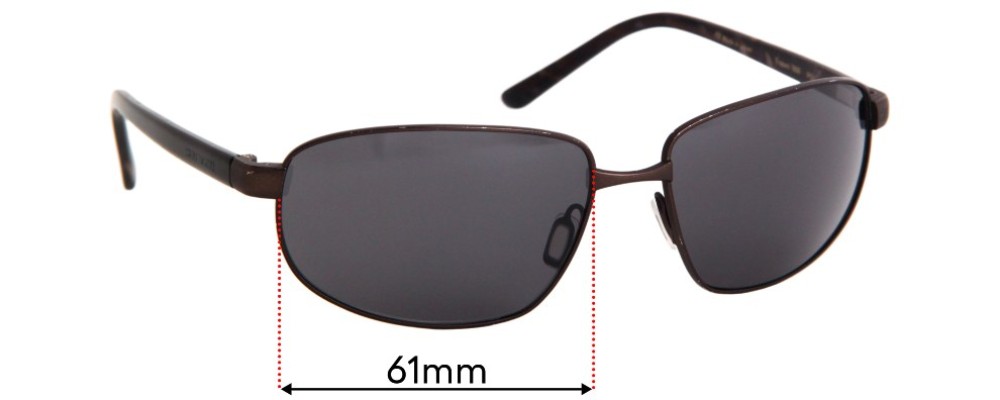 Sunglass Fix Replacement Lenses for Serengeti Trapani - 61mm Wide