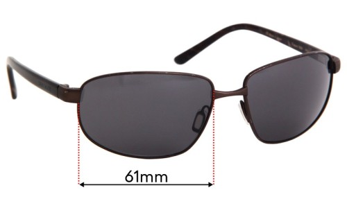Sunglass Fix Replacement Lenses for Serengeti Trapani - 61mm Wide 