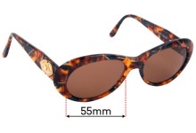 Sunglass Fix Replacement Lenses for Simply Stunning Diane - 55mm Wide