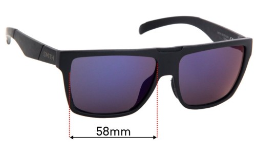 Sunglass Fix Replacement Lenses for Smith Edgewood - 58mm Wide 