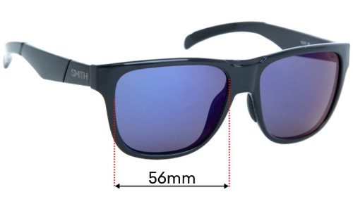 Sunglass Fix Replacement Lenses for Smith Lowdown/N - 56mm Wide 