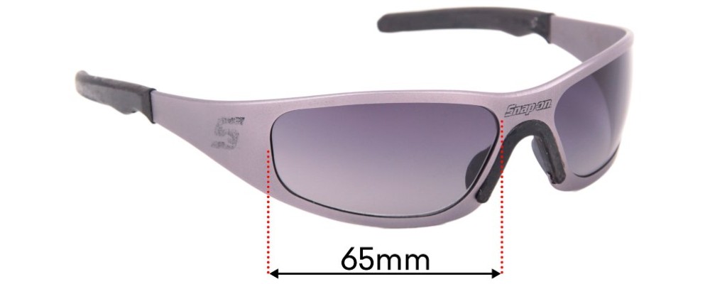 Sunglass Fix Replacement Lenses for Snap On Gasket - 65mm Wide