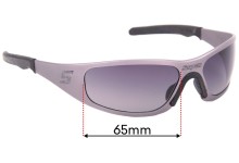 Sunglass Fix Replacement Lenses for Snap On Gasket - 65mm Wide