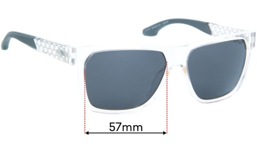 Sunglass Fix Replacement Lenses for Specsavers Jagungal Sun Rx - 57mm Wide 
