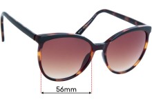 Sunglass Fix Replacement Lenses for Specsavers Salcombe Sun Rx - 56mm wide
