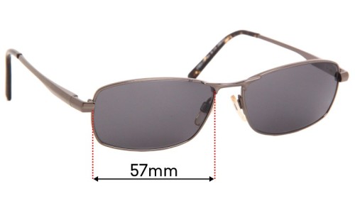 Sunglass Fix Replacement Lenses for Specsavers Sun Rx 114 - 57mm Wide 