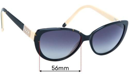 Sunglass Fix Replacement Lenses for Specsavers Sun Rx 118 - 56mm Wide 