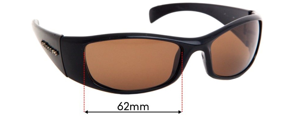 Sunglass Fix Replacement Lenses for Spotters Artic  - 62mm wide 