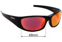 Sunglass Fix Replacement Lenses for Spotters Alpha 2016 & Newer - 63mm Wide