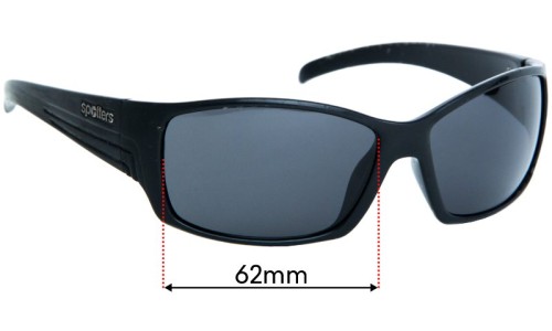 Sunglass Fix Replacement Lenses for Spotters Fury - 62mm Wide 