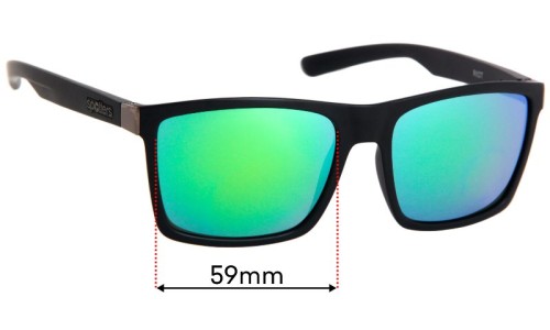 Sunglass Fix Replacement Lenses for Spotters Riot - 59mm Wide 