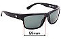 Sunglass Fix Replacement Lenses for Spy Optic Frazier - 59mm Wide 