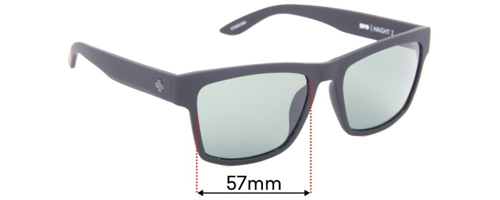 Sunglass Fix Replacement Lenses for Spy Optics Haight 2 - 57mm Wide