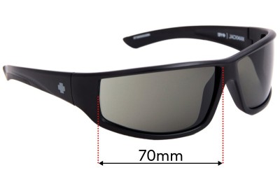 Spy Optic Jackman Replacement Lenses 70mm wide 