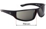 Sunglass Fix Replacement Lenses for Spy Optic Jackman - 70mm Wide 