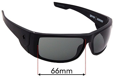 Spy Optic Konvoy Replacement Lenses 66mm wide 