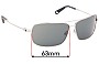 Sunglass Fix Replacement Lenses for Spy Optic Leo - 63mm Wide 