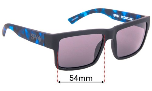 Sunglass Fix Replacement Lenses for Spy Optic Montana - 54mm Wide 