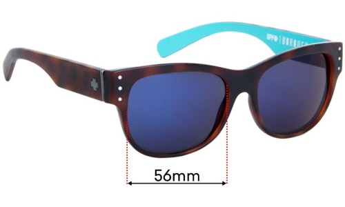 Sunglass Fix Replacement Lenses for Spy Optic Borough - 56mm Wide 