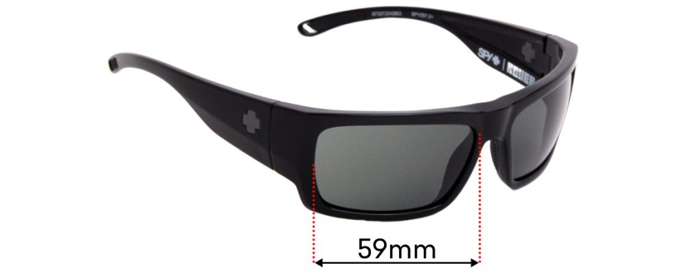 Sunglass Fix Replacement Lenses for Spy Optics Rover - 59mm Wide