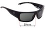 Sunglass Fix Replacement Lenses for Spy Optic Rover - 59mm Wide 