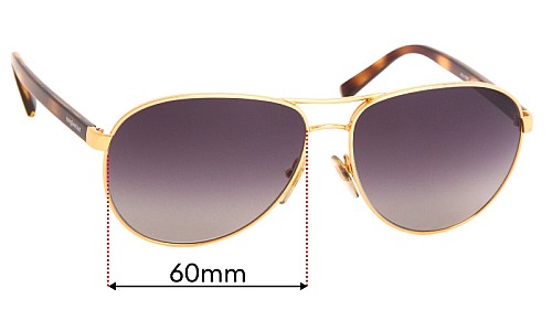 Sunglass Fix Verres de Remplacement pour Sunglass Hut HU 1005 - 60mm Wide 