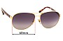 Sunglass Fix Verres de Remplacement pour Sunglass Hut HU 1005 - 60mm Wide 