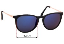 Sunglass Fix Replacement Lenses for Superdry SD Sun Rx 03 - 55mm Wide