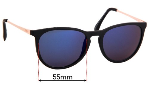 Sunglass Fix Replacement Lenses for Superdry SD Sun Rx 03 - 55mm Wide 