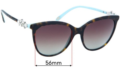Sunglass Fix Replacement Lenses for Tiffany & Co TF 4131-H-B - 56mm Wide 