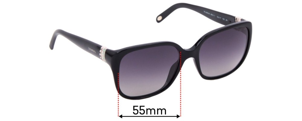 Sunglass Fix Replacement Lenses for Tiffany & Co TF 4078-B - 55mm Wide