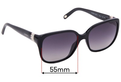 Sunglass Fix Replacement Lenses for Tiffany & Co TF4078-B - 55mm Wide 