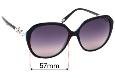 Sunglass Fix Replacement Lenses for Tiffany & Co TF 4132-H-B - 57mm Wide 