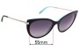Sunglass Fix Replacement Lenses for Tiffany & Co TF 4143-B  - 55mm Wide 