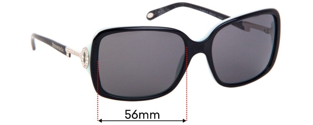 Sunglass Fix Replacement Lenses for Tiffany & Co TF 4043 - 56mm Wide