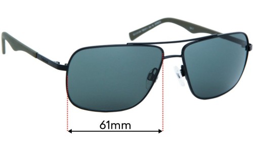 Sunglass Fix Replacement Lenses for Timberland TB9107 Sun Rx - 61mm Wide 